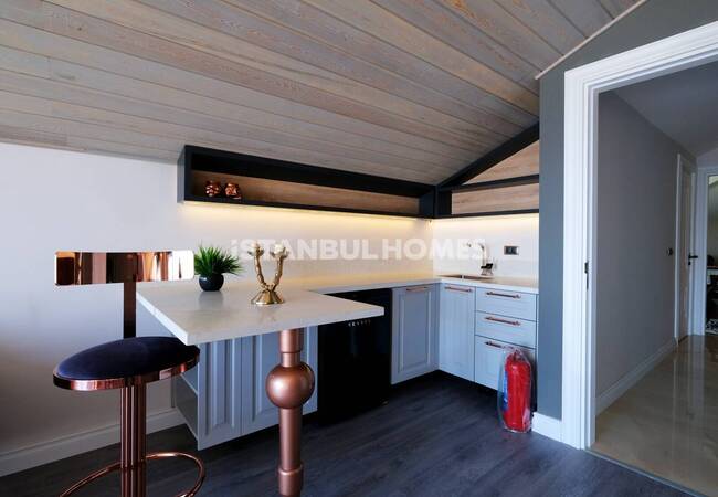 伊斯坦布尔 Buyukcekmece 的海景别墅和私人游泳池 43