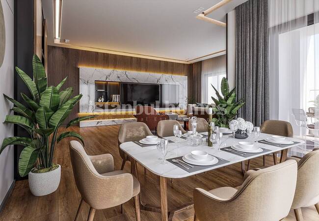 Villas Modernes Vue Sur Vallée À Istanbul Basaksehir 9