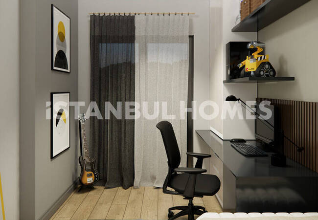 Квартиры в проекте с бассейном в Стамбуле, Эюпсултан 10