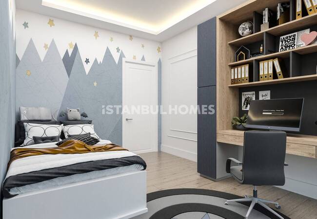 İstanbul Göktürk'te Doğa Manzaralı Yarı Müstakil Villalar 11