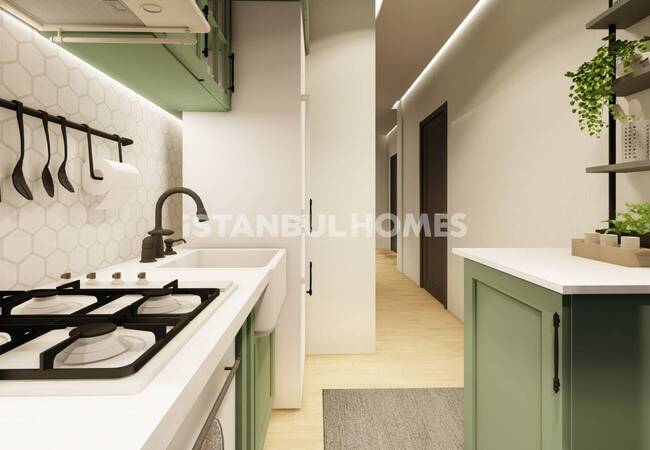 伊斯坦布尔带家具的整栋公寓楼,共 5 层 12