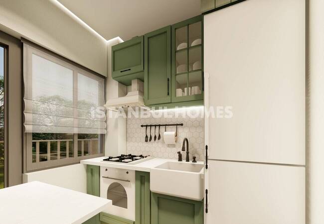 伊斯坦布尔带家具的整栋公寓楼,共 5 层 13