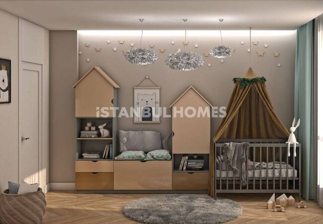 شقق في مجمع يقدم حياة على جانب الغابة في إسطنبول إيوبسلتان 9