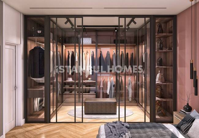 شقق في مجمع يقدم حياة على جانب الغابة في إسطنبول إيوبسلتان 12