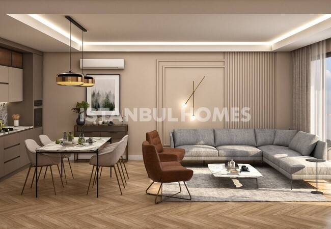 شقق في مجمع يقدم حياة على جانب الغابة في إسطنبول إيوبسلتان 16