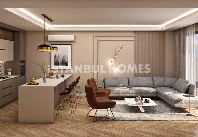 شقق في مجمع يقدم حياة على جانب الغابة في إسطنبول إيوبسلتان 17