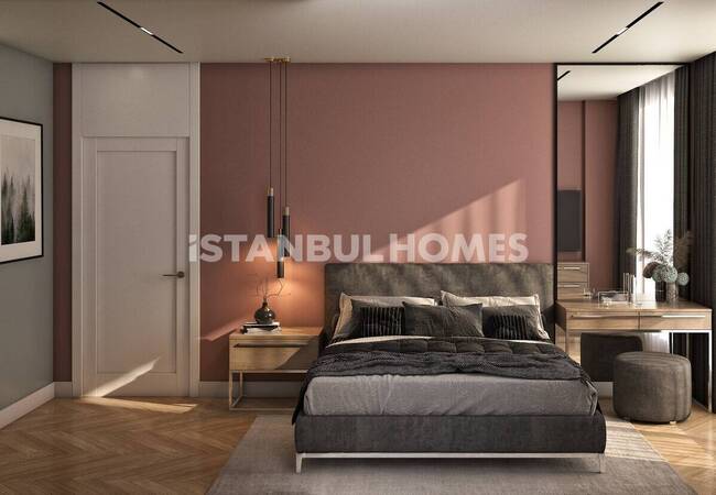 شقق في مجمع يقدم حياة على جانب الغابة في إسطنبول إيوبسلتان 18