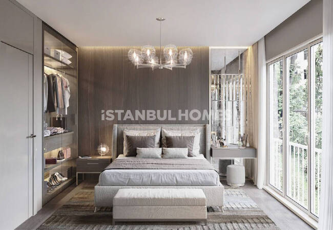 Apartments with Forest Views in Complex in Istanbul Kagithane 9