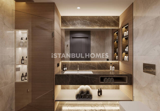 Sea View Apartments in Complex with Pool in Istanbul Tuzla 31