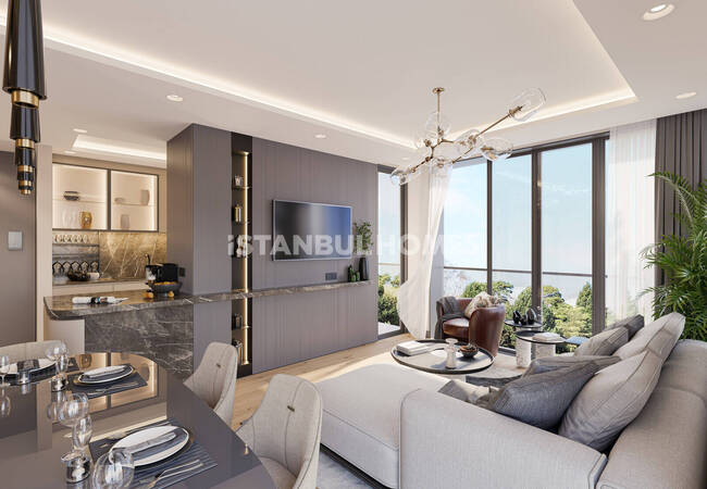 Sea View Apartments in Complex with Pool in Istanbul Tuzla 21