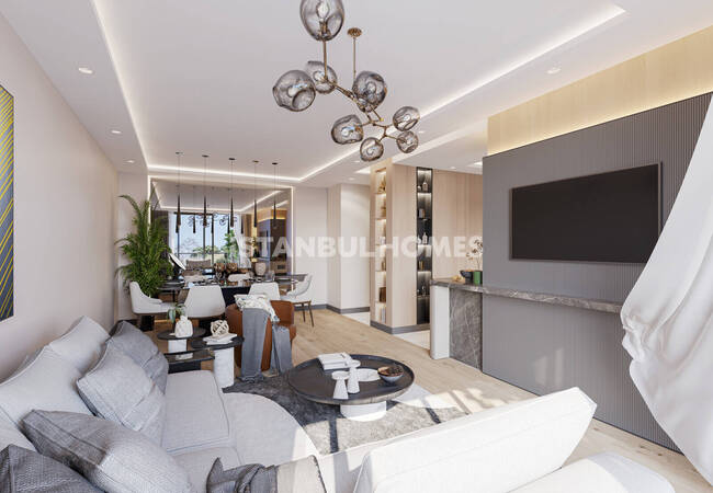 Sea View Apartments in Complex with Pool in Istanbul Tuzla 23