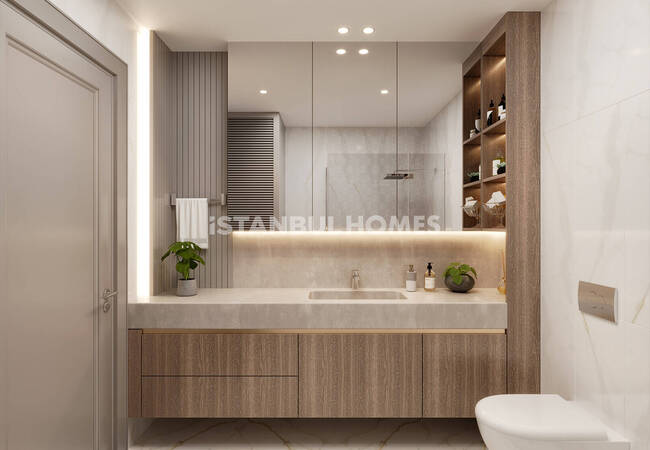 İstanbul Tuzla'da Kapsamlı Sitede Deniz Manzaralı Daireler 19