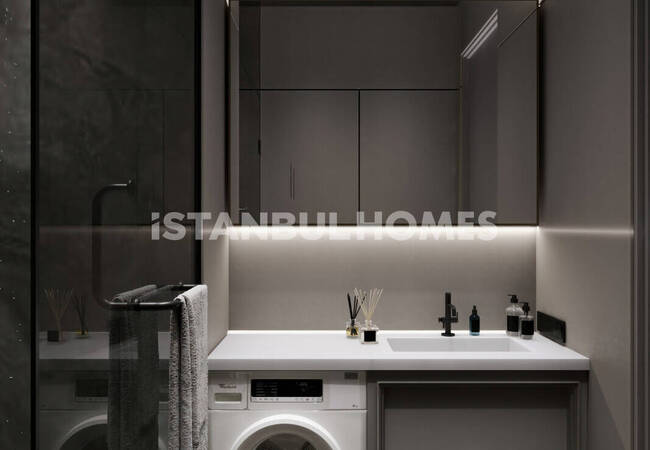 Flats in a Complex with Security in Kagithane Istanbul 17