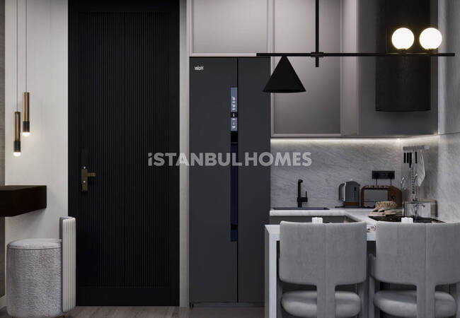 Flats in a Complex with Security in Kagithane Istanbul 13
