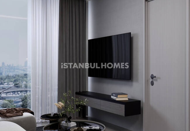 Flats in a Complex with Security in Kagithane Istanbul 11