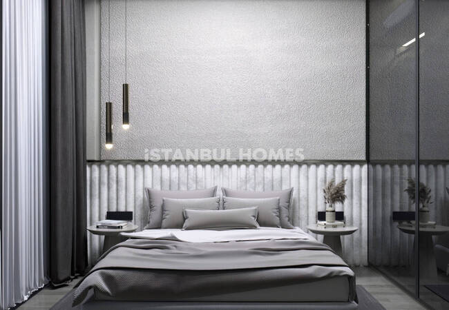Flats in a Complex with Security in Kagithane Istanbul 16