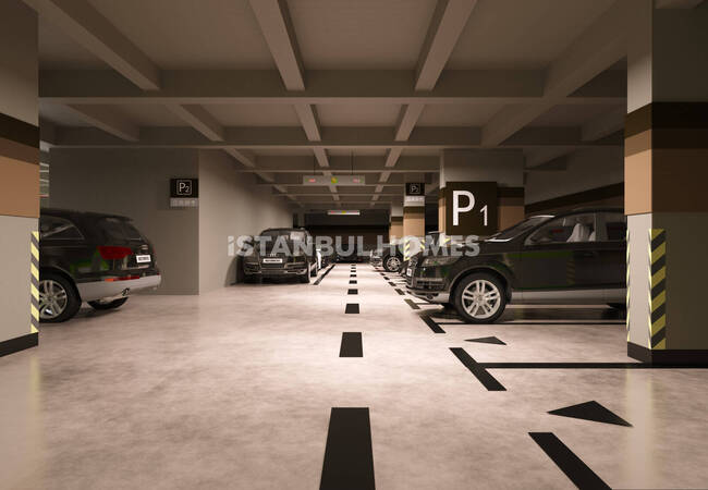 Flats in a Complex with Security in Kagithane Istanbul 20