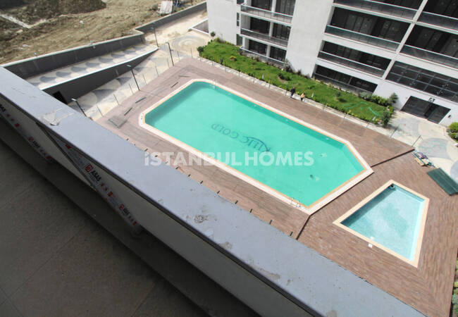 伊斯坦布尔埃森尤特综合设施内一卧室公寓 11