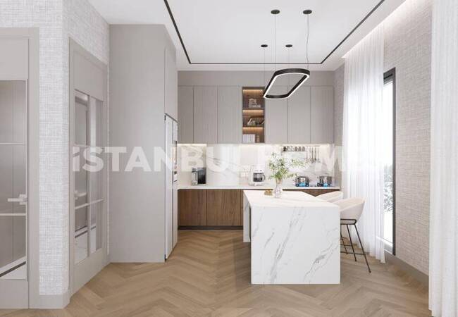 Bosphorus View-flats with Private Gardens in Uskudar Istanbul 12