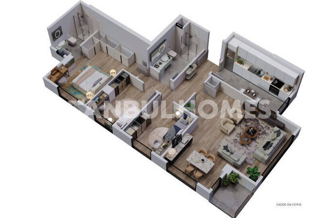 伊斯坦布尔卡德柯伊马尔马拉附近的安全建筑内的公寓 2