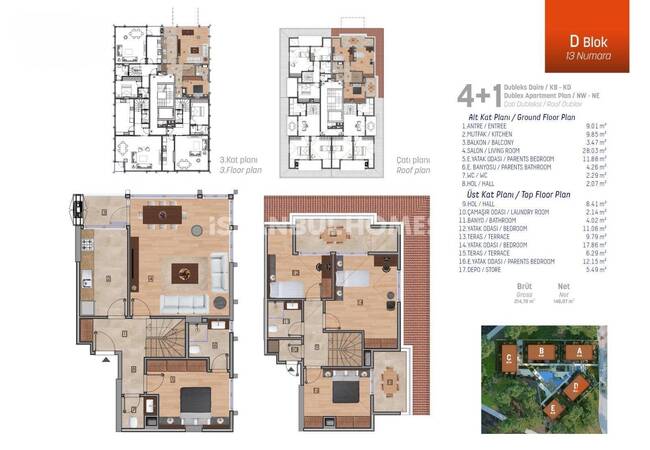 منازل فاخرة مع أحواض سباحة خاصة في عمرانية اسطنبول 13