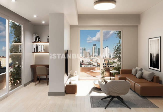 İstanbul Kağıthane'de Şehir Manzaralı Havuzlu Lüks Daireler 10