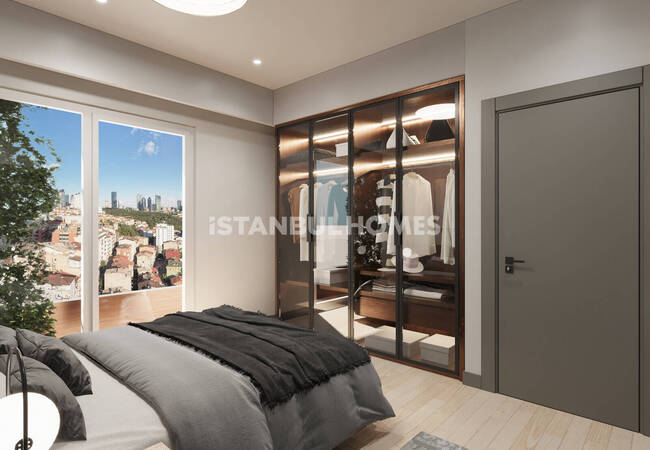 İstanbul Kağıthane'de Şehir Manzaralı Havuzlu Lüks Daireler 15