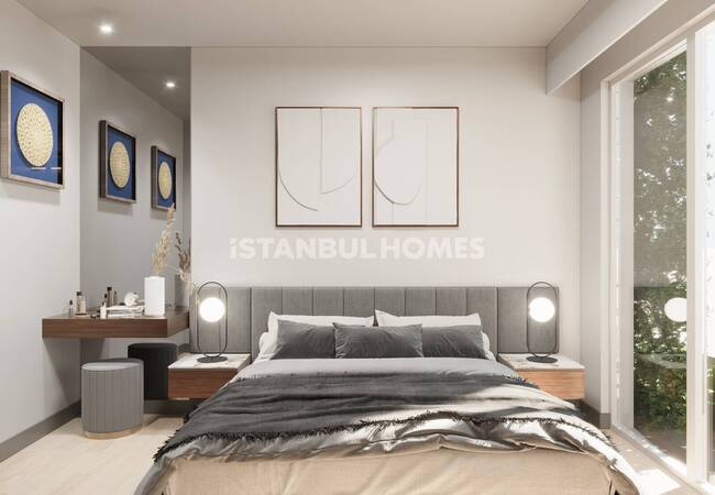 İstanbul Kağıthane'de Şehir Manzaralı Havuzlu Lüks Daireler 16