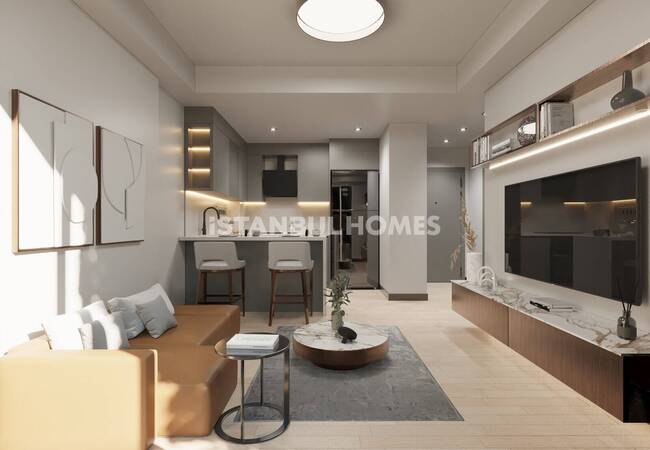 İstanbul Kağıthane'de Şehir Manzaralı Havuzlu Lüks Daireler 9