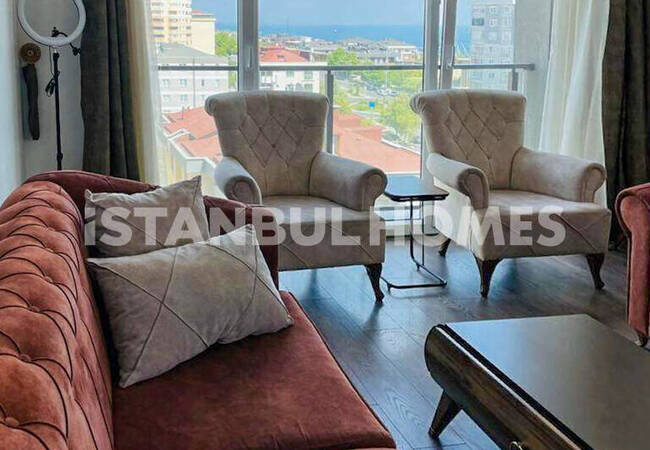 Furnished Flat with Sea View in Beylikdüzü İstanbul 16
