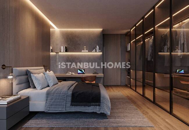 آپارتمان با جکوزی و منظره بسفر در بشیکتاش 12