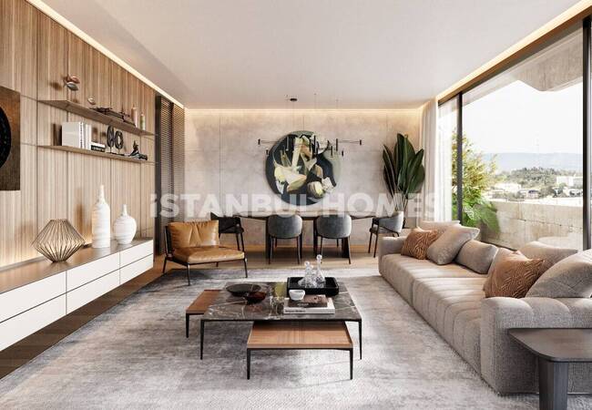 آپارتمان با جکوزی و منظره بسفر در بشیکتاش 7