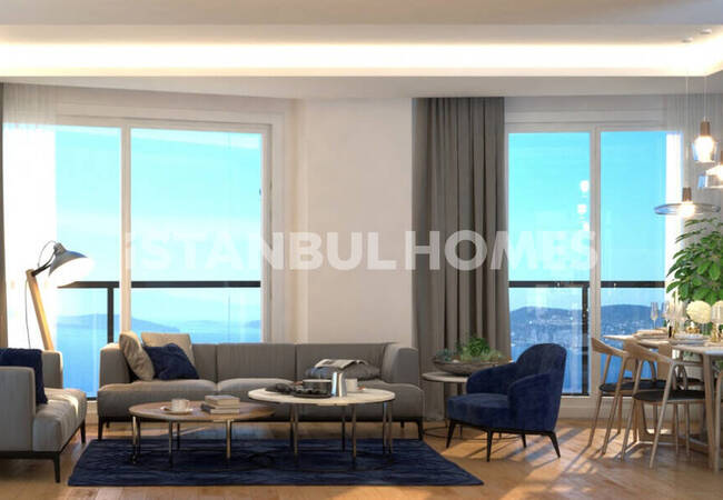 Flats with Sea and Islands Views in Kartal İstanbul 5