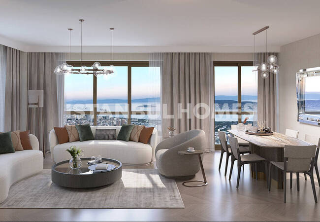 Maltepe'de Deniz ve Adalar Manzaralı Daireler 8