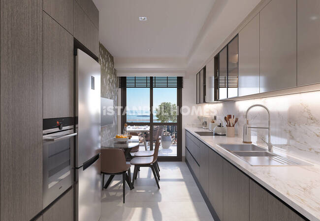 Maltepe'de Deniz ve Adalar Manzaralı Daireler 10