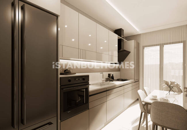 آپارتمان‌های مشرف به دریاچه با استخر و پارکینگ در استانبول آوجیلار 9