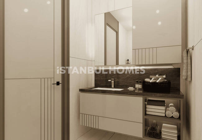 آپارتمان‌های مشرف به دریاچه با استخر و پارکینگ در استانبول آوجیلار 18