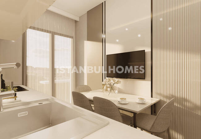 آپارتمان‌های مشرف به دریاچه با استخر و پارکینگ در استانبول آوجیلار 10