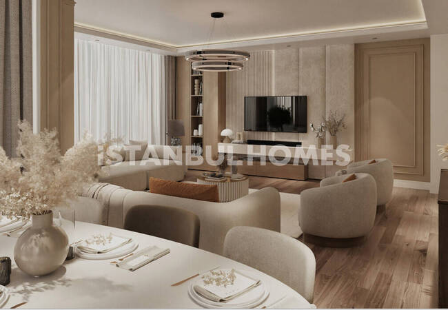 İstanbul Üsküdar'da Ana Caddeye Yakın Deniz Manzaralı Daireler 6