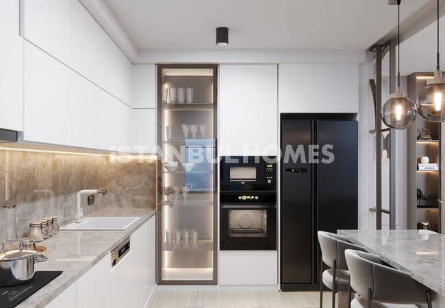 İstanbul Üsküdar'da Denize Yakın Projede Deniz Manzaralı Daireler 8