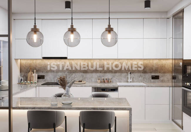 İstanbul Üsküdar'da Denize Yakın Projede Deniz Manzaralı Daireler 9