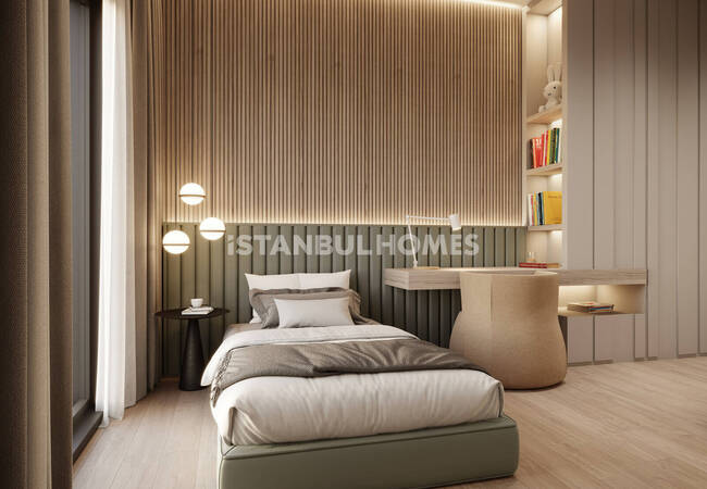 Zeytinburnu’nda Otoparklı Sitede Deniz Manzaralı Daireler 8