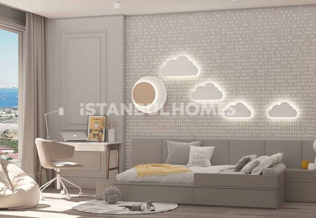 Zeytinburnu’nda Otoparklı Sitede Deniz Manzaralı Daireler 9