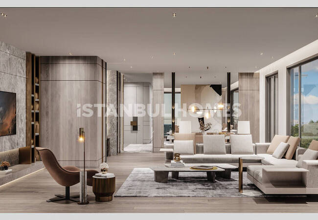 Zeytinburnu’nda Otoparklı Sitede Deniz Manzaralı Daireler 3