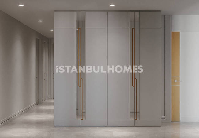 Квартиры с общим бассейном рядом с каналом Стамбул в Авджыларе 18