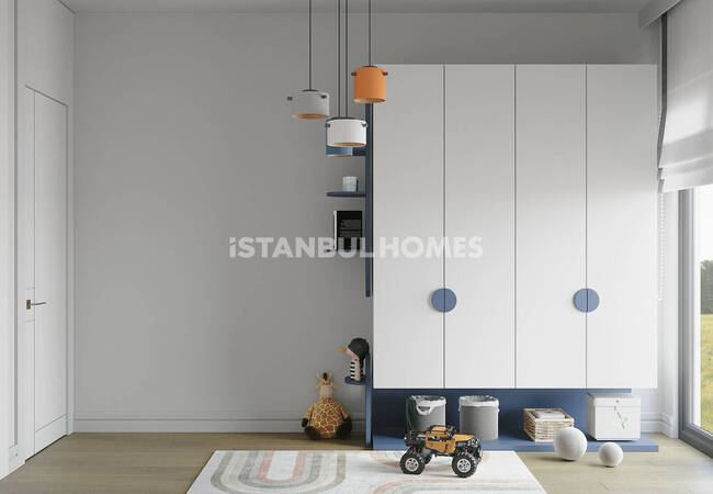 Квартиры с общим бассейном рядом с каналом Стамбул в Авджыларе 14