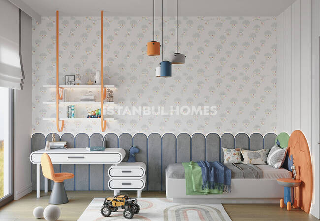 Квартиры с общим бассейном рядом с каналом Стамбул в Авджыларе 15