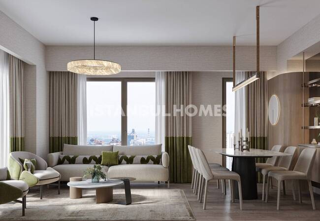 Forest-view Apartments in a Prestigious Complex in Istanbul Sariyer 13