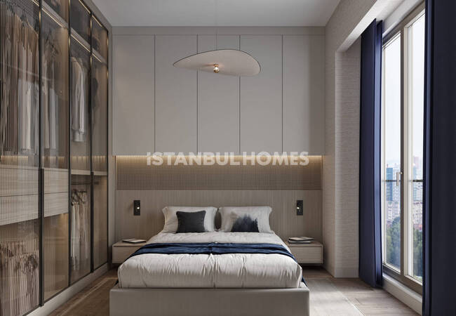 Forest-view Apartments in a Prestigious Complex in Istanbul Sariyer 17