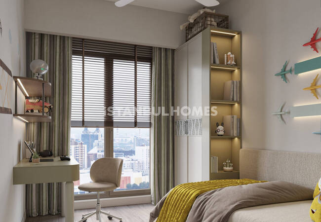 Forest-view Apartments in a Prestigious Complex in Istanbul Sariyer 19